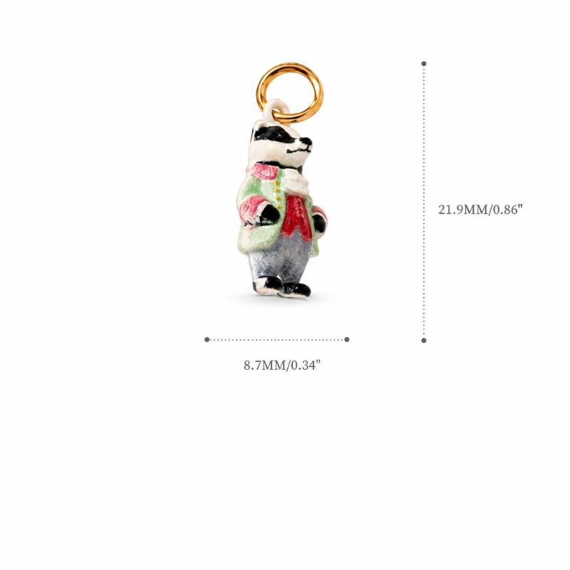 Copper Rococo Animal Figure Charm Pendant Gold Plated Cute Retro Charms For Women Diy Handcraft Bracelet Necklace Accessories
