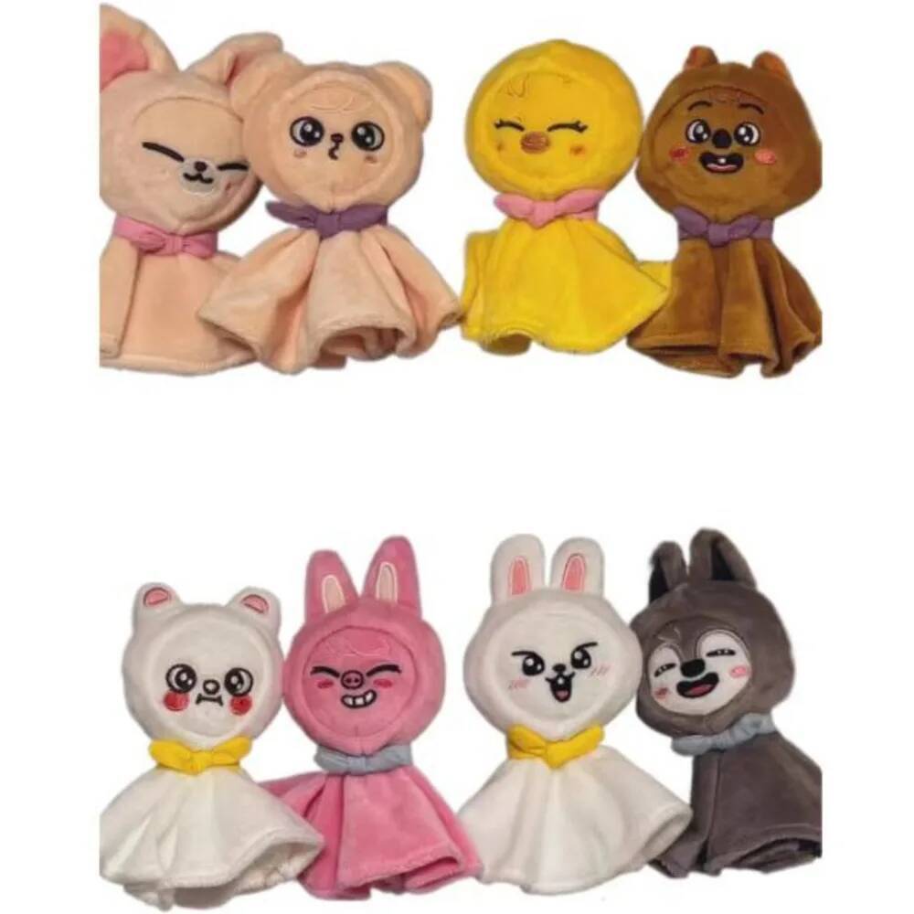 Kpop Doll Kpop Plush Toy Kpop Stuffed Animal Plushie Merch Product Wolf Bear Foxes Duck Stuffed Doll Soft Toy Peluches Gift