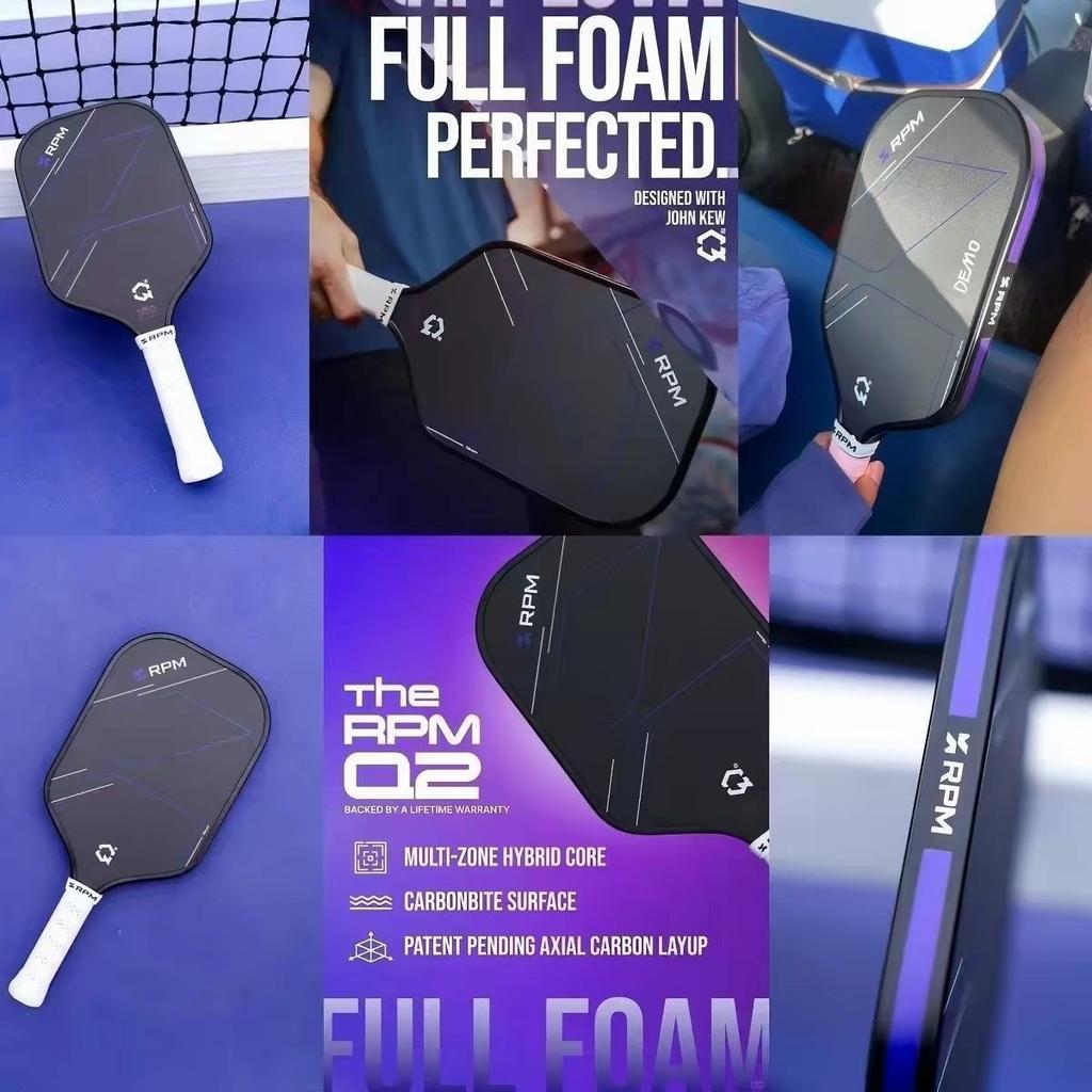 RPM Q2 Widebody Termoformet Kulfiber Pickleball Paddle 14mm/16mm Professionel Konkurrence Paddle