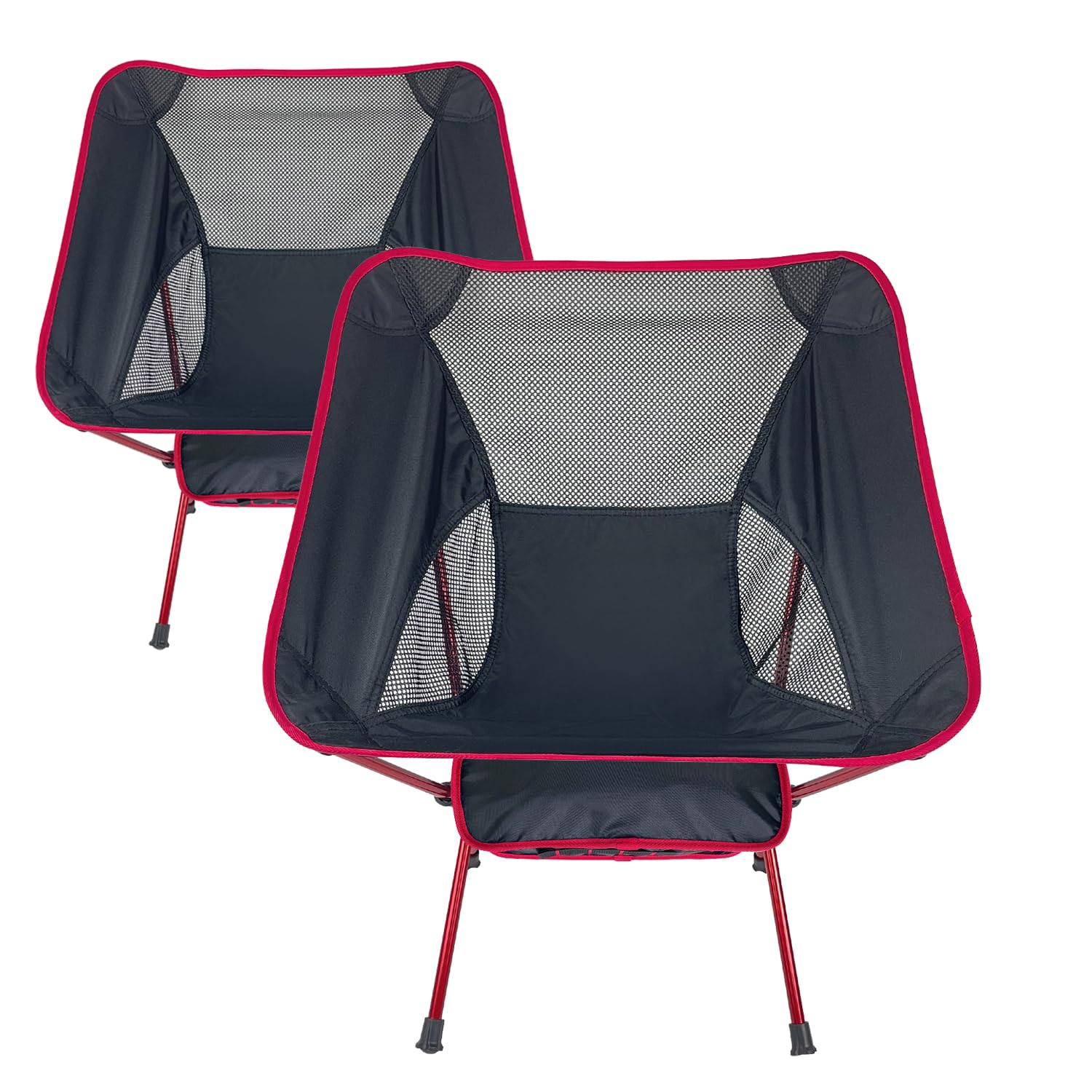 

Socpuro Outdoor Chair, Portable, Set of 2, Folding Chair, Camping Low Chair, Small, Ultra Light Portable Chair, Hammock Chair, Compact Chair, Seat