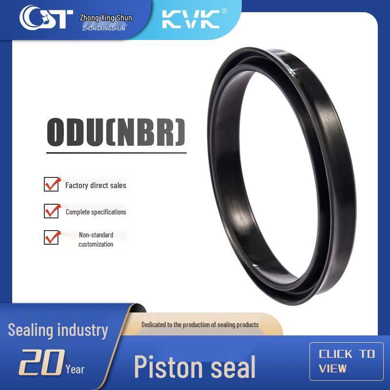Piston Seal Set: Industrial Oil, Mechanical, Universal Seals & Perfluoroether O-rings by KVK Seals ODU