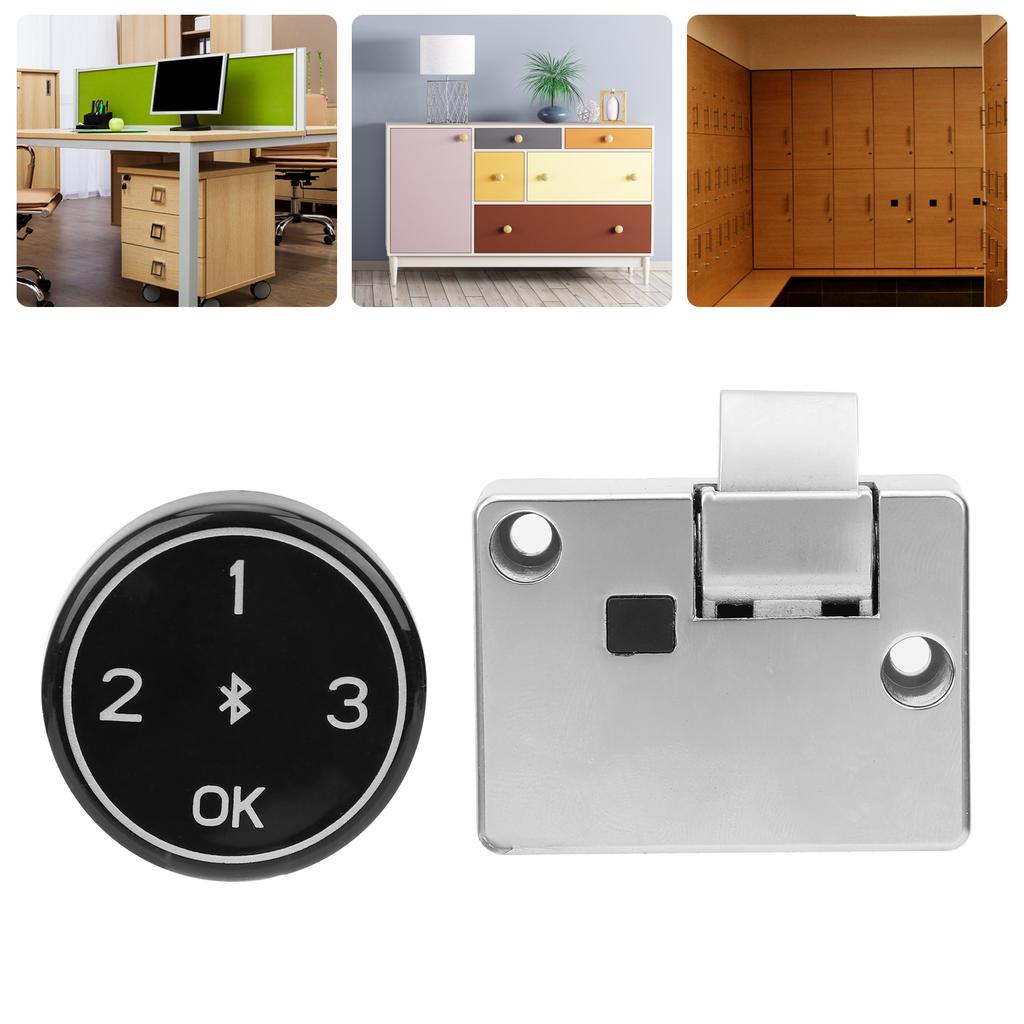 Password Cabinet Lock Home Security AntiTheft Long Standby Time Rechargeable with USB Port