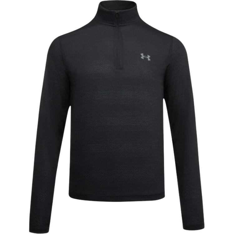 Under Armour Velociti Zip Long Sleeve Logo T-Shirt Men tops 6010887-001
