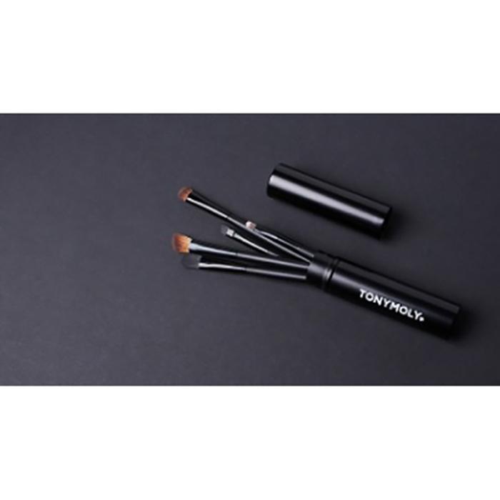 Tonymoly Makeup Brush 5-Piece Set – Compact & Travel-Friendly Professional Tool Kit, Korean