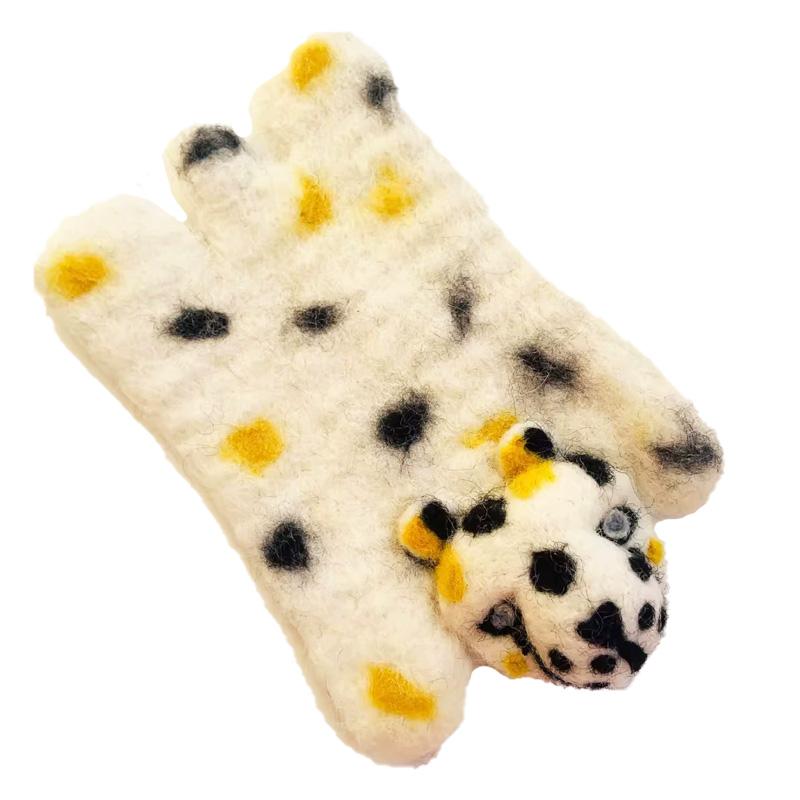 1 ks Vlněná plsť Měkké Stolní dekorace Ručně vyráběné Kreslené zvířátko Opakovaně použitelná Podložka pod šálek Tepelná izolace Lehká