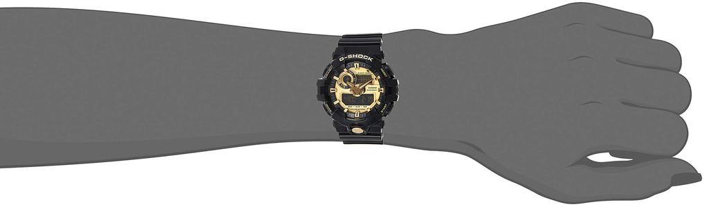 Casio Quartz Resin Casual Watch One Size Black Gold Men's 'G SHOCK'