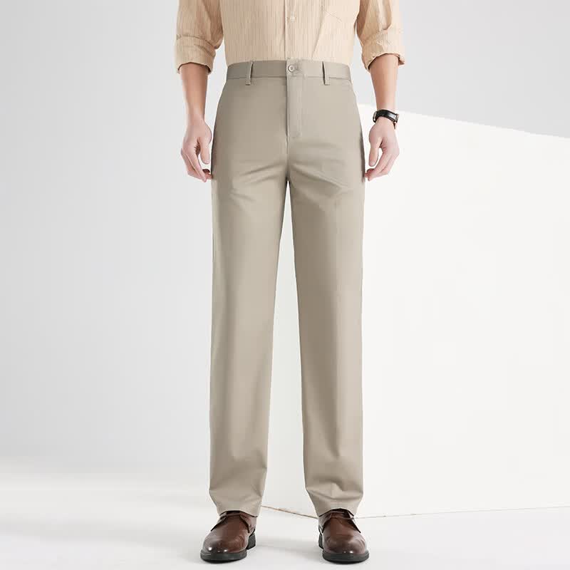 Men's Spring/Summer Business Casual Straight-Leg Pants FXLF9301