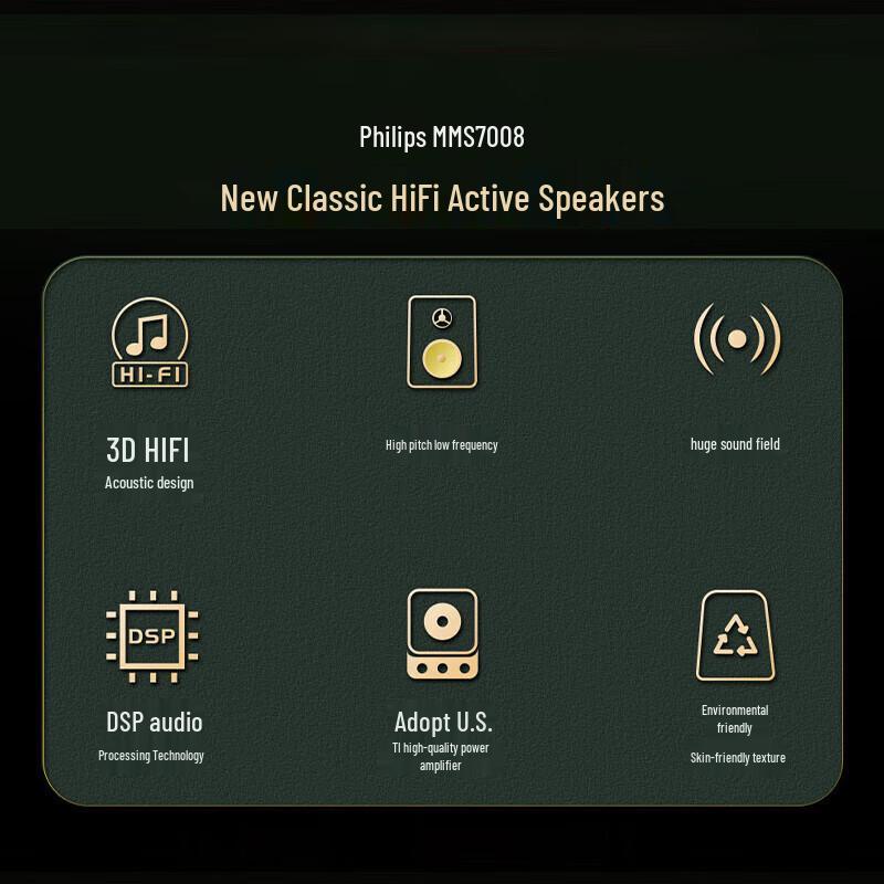 Philips MMS7008 HIFI Bluetooth 2.0 Desktop Speaker