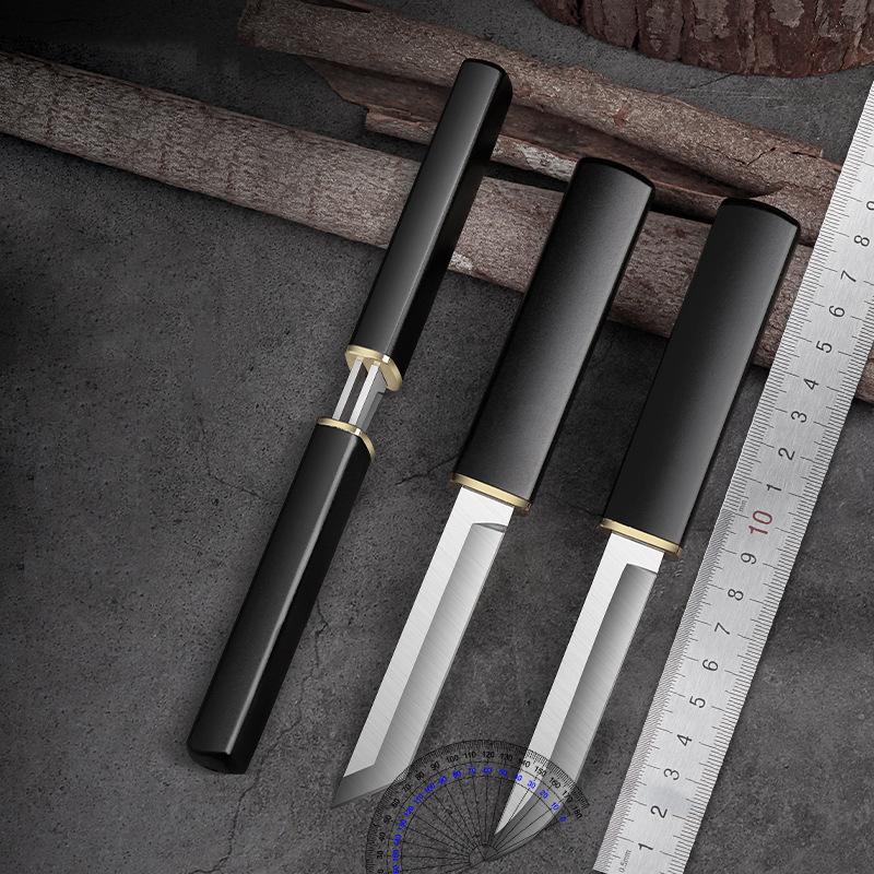 2pcs/set Stainless Steel Fruit Knife Plastic Handle Boning Knife Kitchen Meat Cleaver Vegetable Cutter