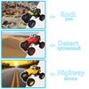 1/32 Children's Four-color Off-road Mountaineering Vehicle, Desert Vehicle, Spring Balanced Shock Absorber, Inertia Toy Car, Alloy Die-casting Model