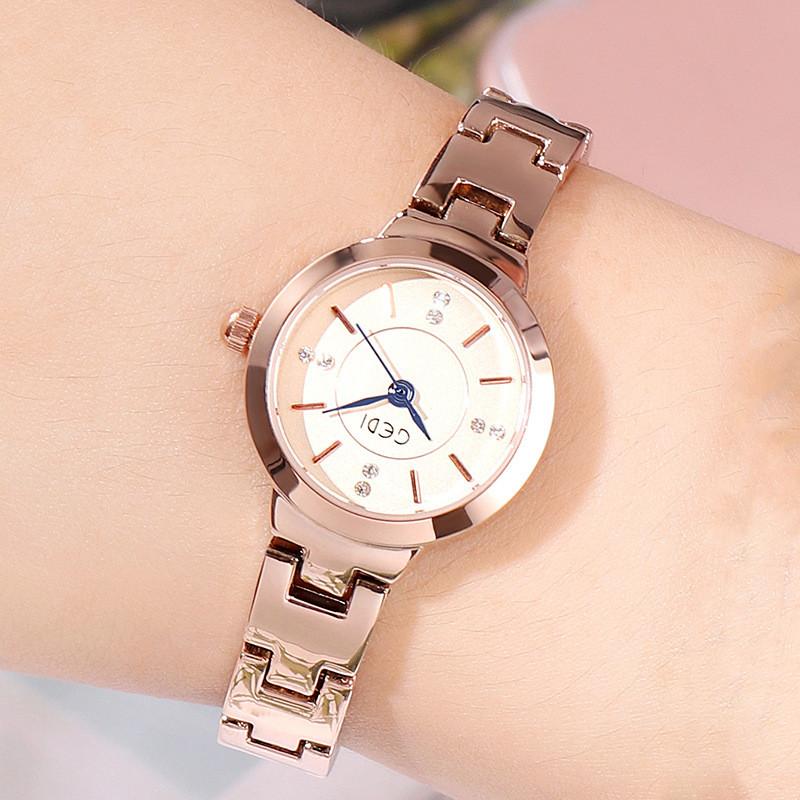 Gedi Ladies Rose Gold Quartz Watch With Waterproof Feature For Fashionconscious Women