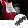 3PCS Black Color Volume Tone Knobs Plastic Material Speed Control Knobs  Electric Guitar