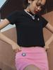 ASIF CALIE Medal Short Skirt Pants Pink