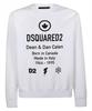 DSQUARED2 Luxury Men's Sweatshirt White -40%%% - Size: XL