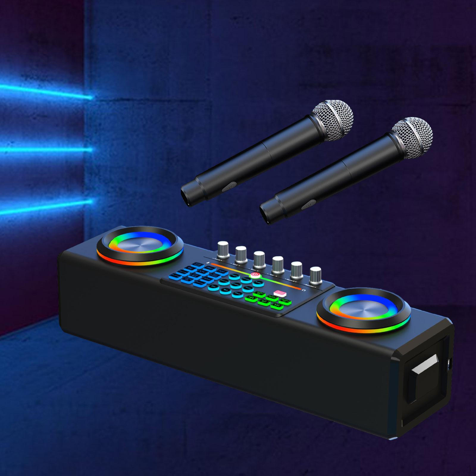 

Динамики Bluetooth, оборудование для прямой трансляции, звуковая карта для домашней записи, чёрный