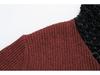 Herren Slim-fit Patchwork Strickpullover mit Schalkragen (Modell 2025)