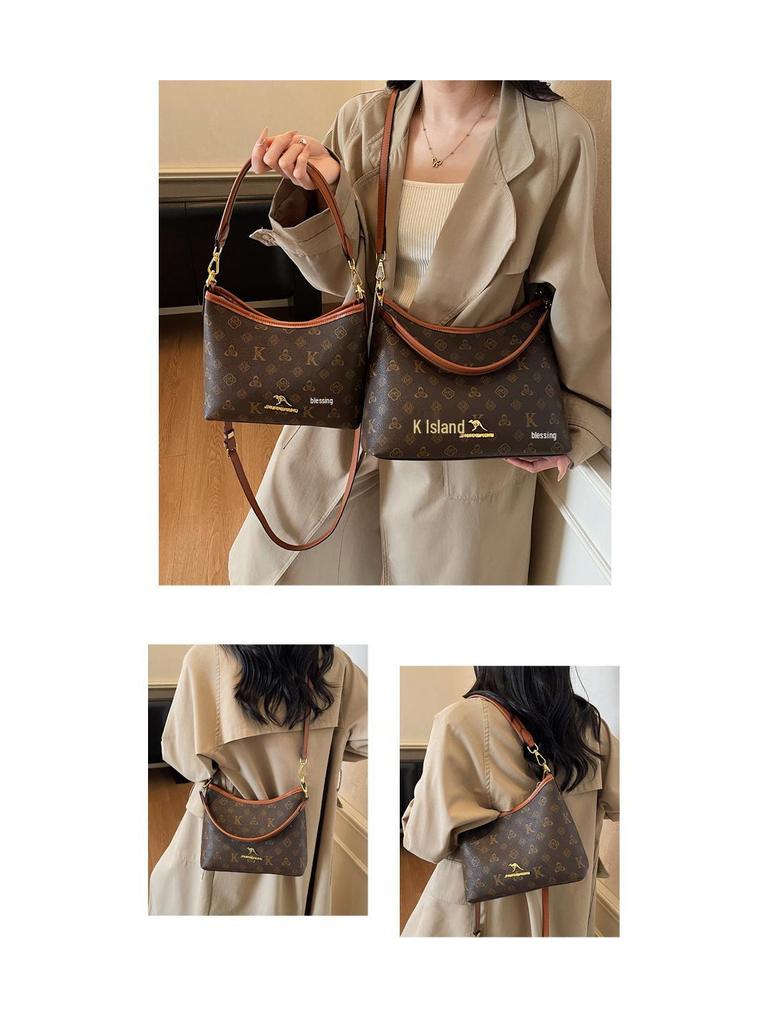 High-End Versatile Large Capacity Tote Bag: Luxury Shoulder/Crossbody Commuter Bag for Women