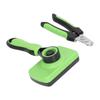 Pet Grooming Brush Nail Clippers Kit Pet Self Cleaning Brush and Nail Clippers Set for Dogs Cats