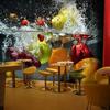 Modern Creative Fruit Wallpaper Pattern 3d Mural Dining Room Cafe Backdrop Wall Papers