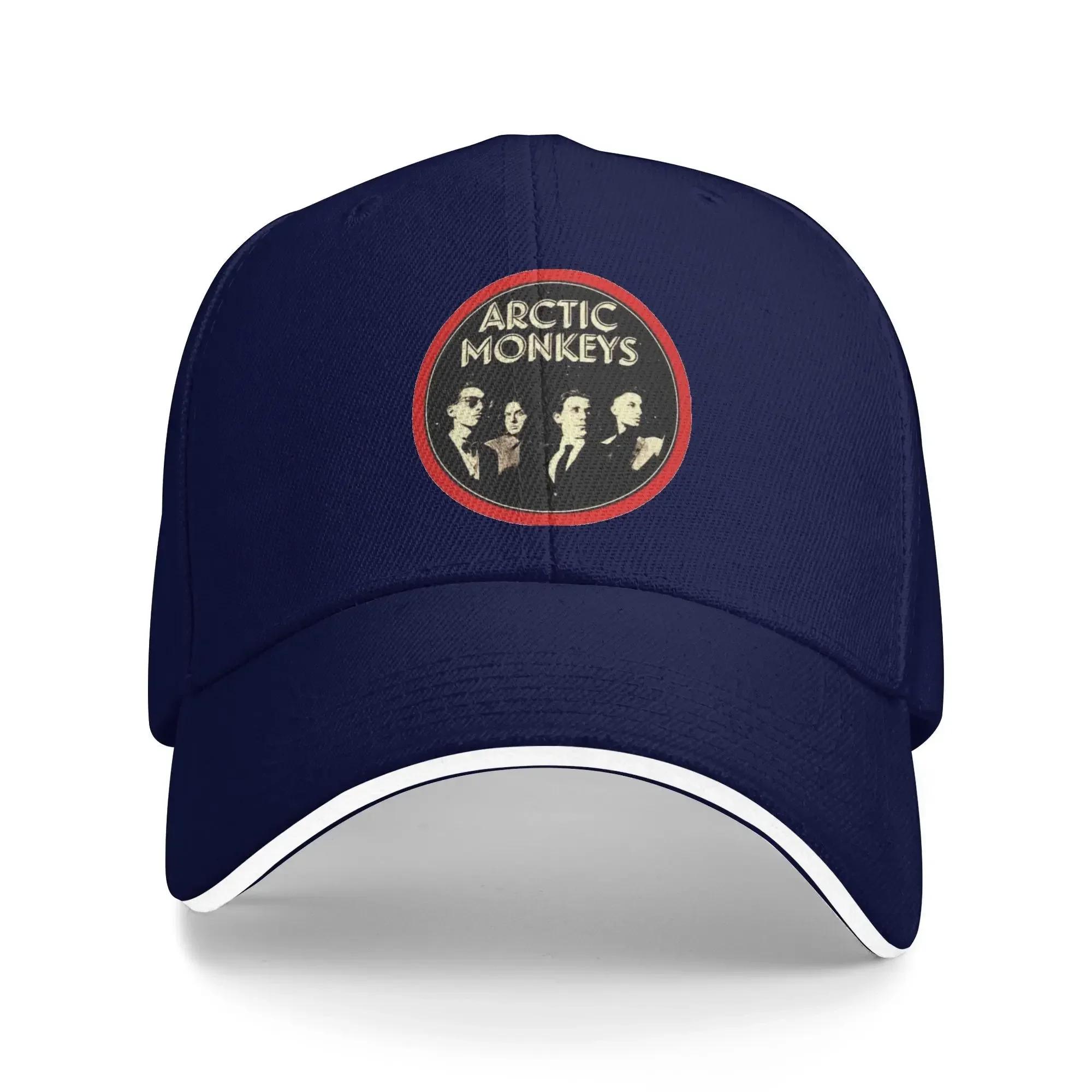 

Summer Casual Baseball Cap Band Arctic Monkeys Circle Logo Design Kpop Rock Hip Hop Hats UnisexTeens Sun Visor Print Snapback One Size