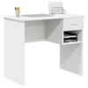 White Desk with Drawers 90 x 49 x 75 cm Engineered Wood