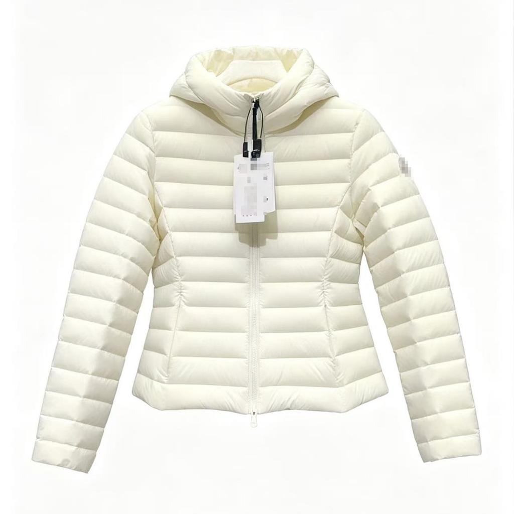 Igelle Rib Down Jacket Light Hooded Female Slim Lightweight Outdoor Fashion Short Goose Down Jacket