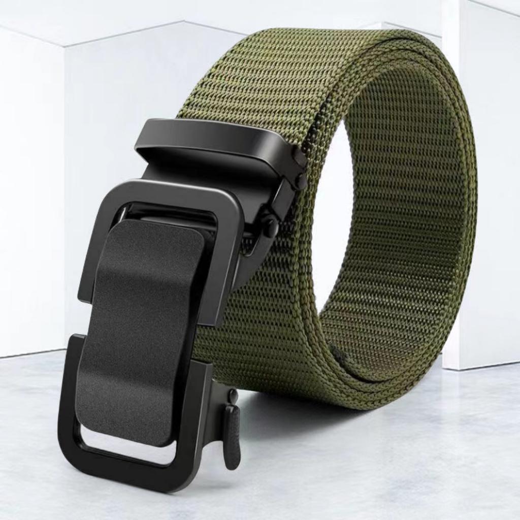 Neuer Gürtel mit automatischer Schnalle, taktische Arbeitskleidung aus Segeltuch, lässiger Outdoor-Gürtel für Militärtrainingshosen für Männer