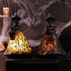 Gothic-Stil Halloween-Hexenlampe Harz-Handwerk leuchtende Ornamente Feiertagsdekoration Heim-Atmosphäre