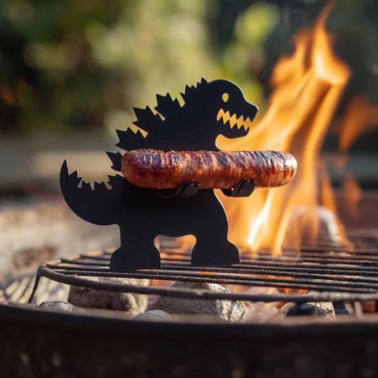 

Dinosaur Hot Skewer Dog Holders for Funny Rack for Outdoor Picnics C