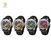 Rose Gold Stainless Steel case Mechanical 3D Red Dragon Watch for Men Automatic Wristwatches logo Brand Customized Supplier
