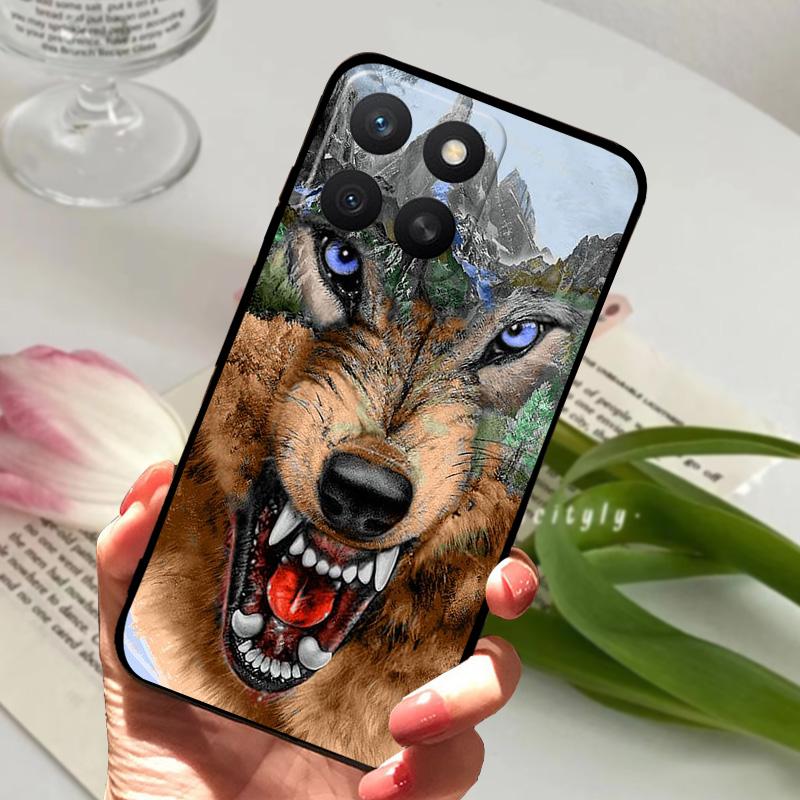 For Honor X8c Phone Case For Honor X8c Shockproof Shell ABR-LX1 6.7" Luxury Pattern Painted Soft Silicone Protection Back Cover