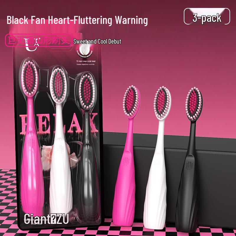 Jumbo 2.0 Soft Bristle Toothbrush with Mountain-Shaped Head, Gum Protection & Anti-Slip Handle