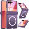 Galaxy Z Flip 8 Case With Magnetic Snap-on Design Frosted Matte Finish Full Coverage Protection Built-in Screen