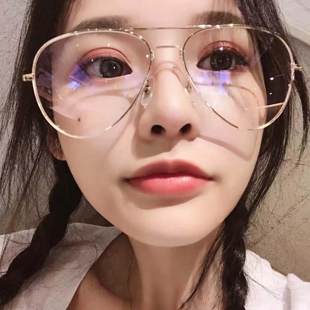 PC Metal Frame Glasses Transparent Business Reading Eyewear 3 Color Anti Blu-ray Glasses  Men