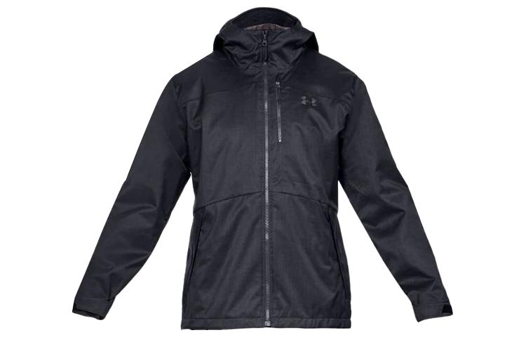 Under Armour Under Armour Porter Training Running Hooded, Thermal Fleece Lined Jacket Men s Black 1316018-001 XXL