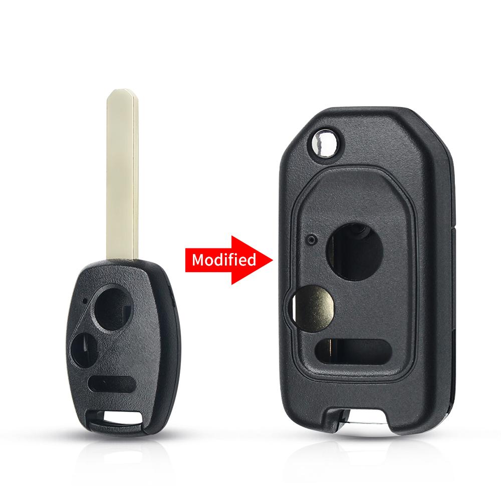 Update Modified 2/3/4 Buttons Car Key Shell For Honda Accord Pilot Cr-V Key Housing Civic Insight Ridgeline 2003-2013