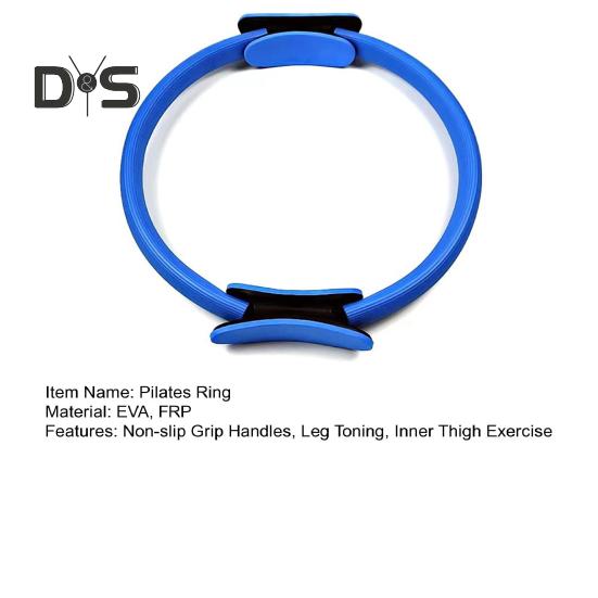Inel Pilates pentru Femei cu Mânere Anti-alunecare pentru Tonifierea Picioarelor, Exerciții pentru Partea Interioară a Coapselor și Planșeul Pelvin, Cerc Yoga, Echipament Fitness pentru Gimnastică Acasă