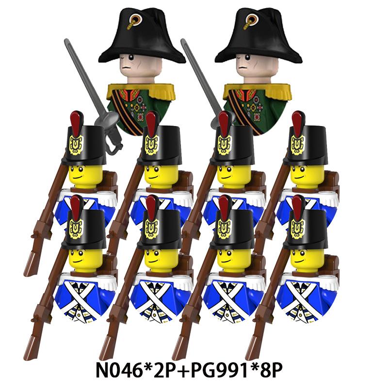 

Средневековые Наполеоновские войныГерцог Маршал Императорский флотВоенные фигуры Оружие Пистолеты Костюмы Строительные блоки Детские игрушки Подарки для мальчиков