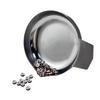 2Pieces Compact Stainless Steel Weighing Trays Dishes for Home and Kitchen Use for Precise Jewelry and Herb Measurements
