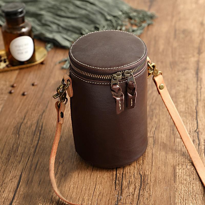 

Johnature Простая однотонная женская сумка из натуральной кожи для отдыха из натуральной воловьей кожи, бочкообразные сумки на плечо и через плечо кофейный