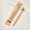Disposable Bamboo Toothbrushes with Soft Nylon Bristles Eco Friendly Bamboo Fiber Dental Tool Individually Packed Paper Bags