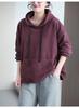 Women's Double-Sided Fleece Hoodie - New Spring Style, Casual Loose Fit, Slimming, Thickened, and Warm.