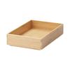 Muji Stacking Bamboo Storage Box Item Medium Width 17Depth 26Height 5.5cm Costume Case