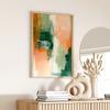 Abstract Poster Orange Green