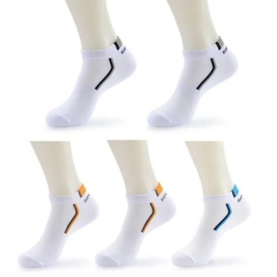 10Pieces=5Pair/lot Summer Cotton Man Short Socks Fashion Breathable Boat Socks Comfortable Casual Socks Male White