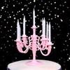 9 Pcs Candles and Candlestick Bracket 1 Set Cake Topper Birthday Party  Candle Holders Toppers Decoration