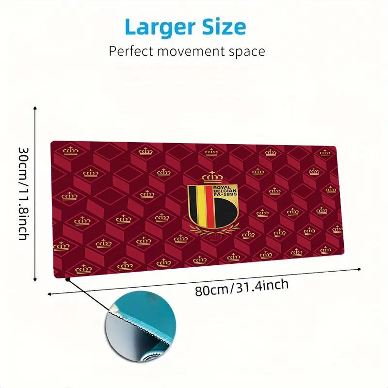 Belgium Color Mouse Pad Large Gaming Table Cushion Non-slip Laptop Tablet Big Mousepad XXL Mat Mini PC Playmat With Lock edge