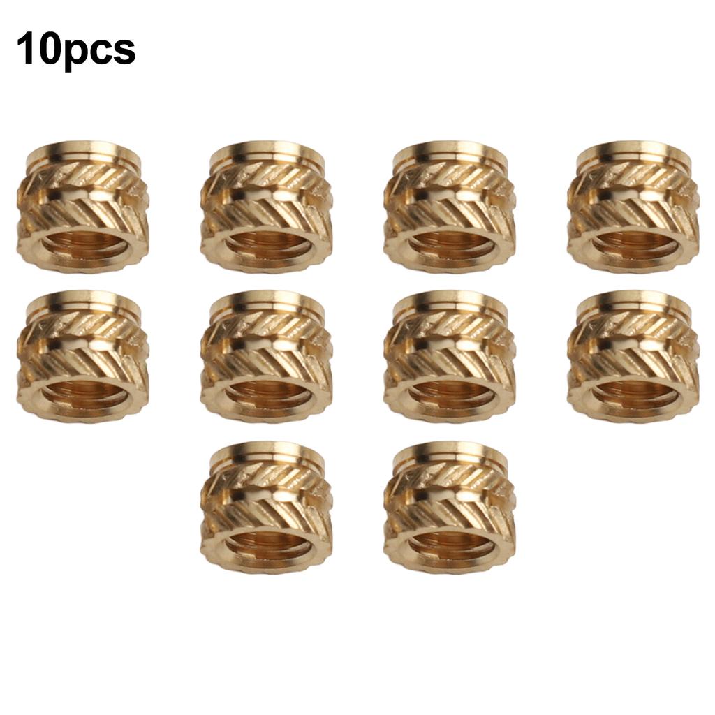 Heat or Injection Insertion of Brass Threaded Nuts 10Pcs for 3D Printing