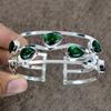 Chrome Diopside Gemstone 925 Sterling Silver Cuff Bangle Adjustable KKG-200