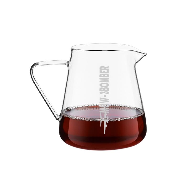 MHW-3BOMBER 500ml Coffee Server Glass Coffee Pot Espresso Dripper Pour Over Maker Brewer Pot Clear Chic Home Kitchen Accessories